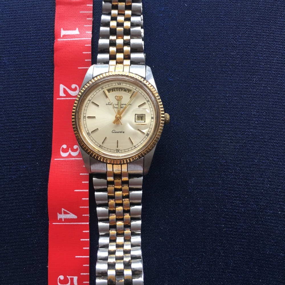 Two-Tone Men’s Quartz Dress Watch - Gold & Silver - Picture 6 of 7